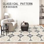 Nordic Retro Living Room Decoração Xadrez Tapete Preto e Branco Tapete De Pelúcia Macio Tapetes para Quarto Luxury Study Floor Mat