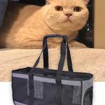 Airline Aprovado Pet Carrier Bag, Mochila lateral macia, Sacos de viagem, Transporte para cães pequenos e gatos, Outgoing