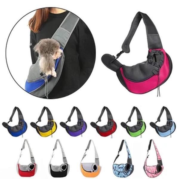 Viagem ao ar livre Dog Shoulder Bag, Pet Puppy Carrier, Mesh Oxford, Single Comfort Sling Bolsa, Tote Pouch, S, L