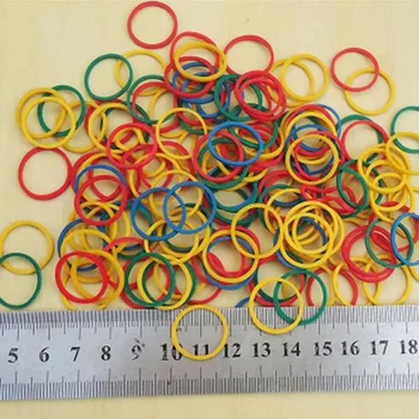 Bandas de borracha elástica alta, Stretchable Látex Anéis para Escola e Escritório, Cor Papelaria Suprimentos, 15mm-50mm Diâmetro