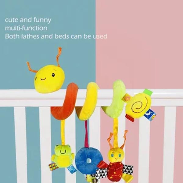 Multifuncional Hanging Bell Embalagem para Carrinho De Bebê, Etiqueta Cor Plush, Embalagem Cama, 12 Estilos Disponíveis