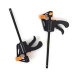 F-Type Carpintaria Jig Grampo Rápido, Carpenter's Ratchet Release, DIY Ferramentas Manuais, 4 "Bar Peças Pequenas, Rápido Squeeze Kit Ferramenta