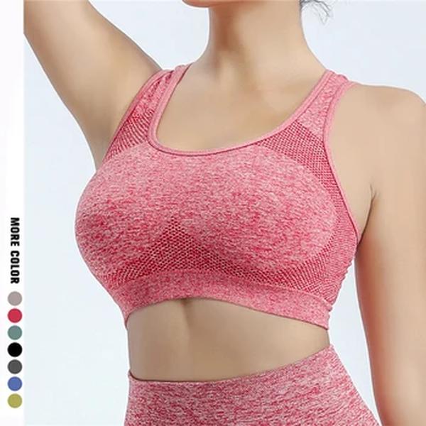 Respirável Push Up Sports Bra para Mulheres, Yoga Bra, Roupa interior, Colete Running, Gym Wear, Bralette Feminino, Fitness Tops