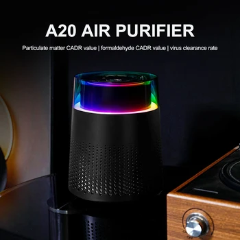Smart Desktop Air Purifier, portátil, multifuncional, remover o formaldeído, filtro HEPA, UVC, carro, quarto, casa, H13