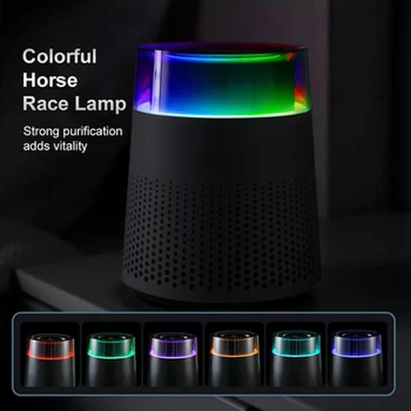 Smart Desktop Air Purifier, portátil, multifuncional, remover o formaldeído, filtro HEPA, UVC, carro, quarto, casa, H13