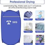 Secador De Roupa Elétrico Portátil Com Rack, Máquina De Viagem Dobrável, Aquecedor De Secagem De Roupa Rápida, Dormitório Em Casa