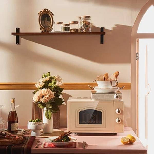 Forno Retro Steam Baking Integrado Doméstico Pequeno Mini Convecção, Forno microondas portátil, Tablet, Forno