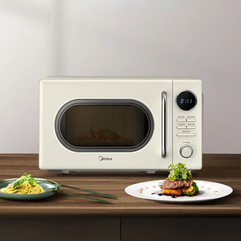 Mini Forno Microondas Retro, Bancada pequena do agregado familiar para o apartamento do dormitório, Eletrodoméstico, 700W