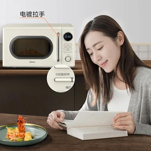 Mini Forno Microondas Retro, Bancada pequena do agregado familiar para o apartamento do dormitório, Eletrodoméstico, 700W