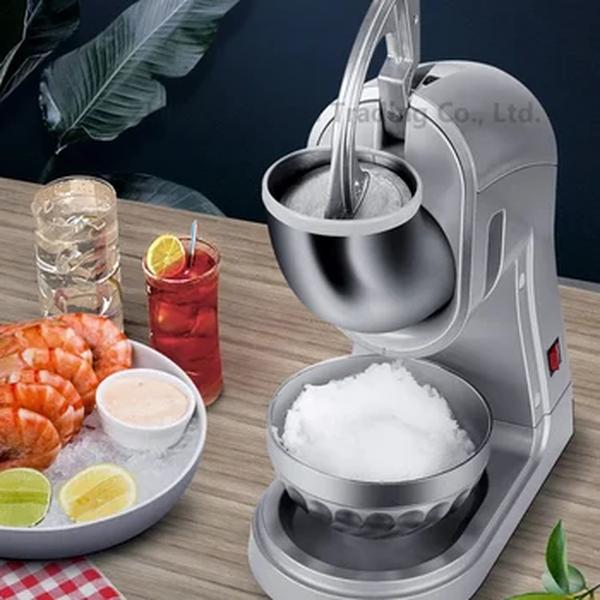 Triturador De Gelo Comercial Elétrico, Máquina De Gelo Raspado, Loja De Chá De Leite, Fabricante De Gelo Pequeno, 80 kg/h