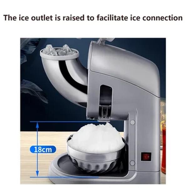 Triturador De Gelo Comercial Elétrico, Máquina De Gelo Raspado, Loja De Chá De Leite, Fabricante De Gelo Pequeno, 80 kg/h