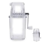 Máquina de gelo raspada à mão multifuncional, Triturador de gelo manual portátil, Ice Blenders Tools para casa, Cozinha, Bar, Capacidade 1.25L