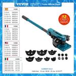 Máquina de dobra de aço multifunction do tubo de cobre do diâmetro 10-25mm do dobrador da tubulação manual de vevor tipo alavanca ferramentas de dobra resistentes da tubulação