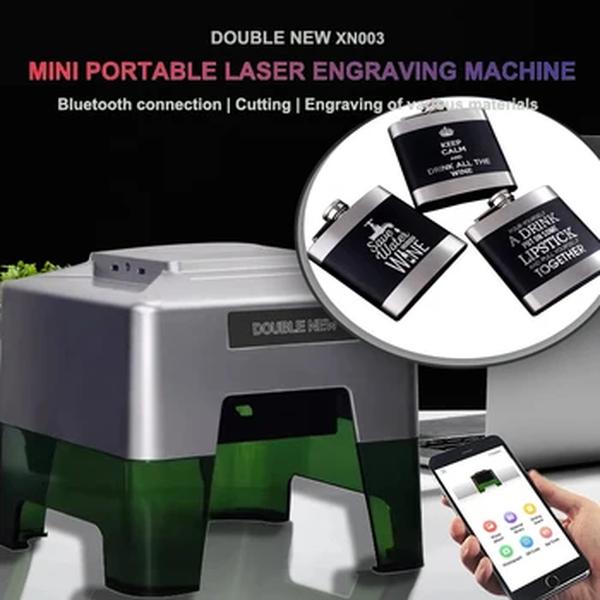 Foco Ajustável Gravura e Máquina de Corte, Mini Gravador a Laser, DIY grátis para Pet Name Tag, Acessórios Jóias, Moda, 5000nm