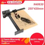 Oakeroo master 2s plus n40630 máquina de gravação a laser, gravador a laser sem fio & cortador, roteador cnc para madeira metal com grbl app