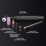 Tig tocha de soldagem a arco de argônio arma WP-17 WP-18 WP-26 cabeça da tocha refrigerado a ar de água tig tocha cabeça tig tocha acessórios