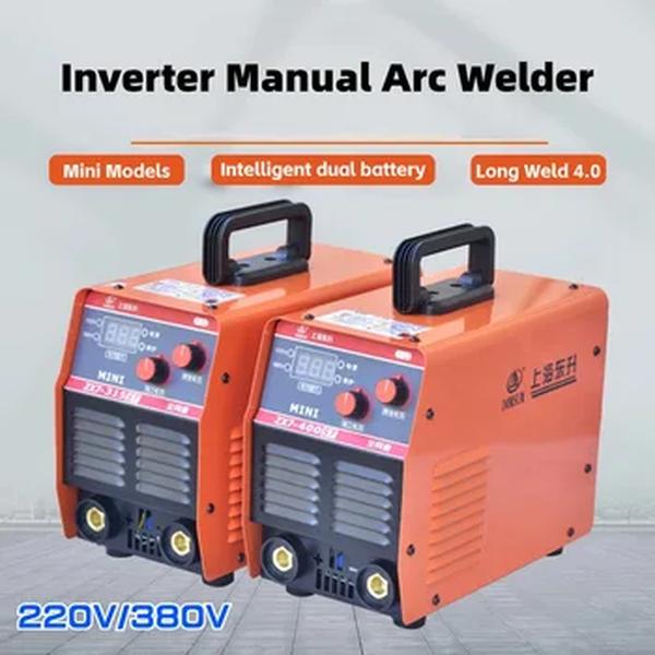 Máquina de solda pequena portátil, ferramentas de soldadores Tig, equipamentos, uso doméstico e industrial, ZX7, 250 315 400, dupla voltagem