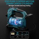 Bomba de ar elétrica sem fio com luz LED, carro pneu Inflator, Compressor de ar, bomba inflável, Makita 18V bateria, Novo