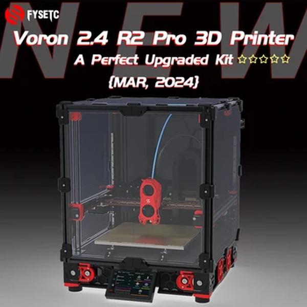 FYSETC-Corexy 3D Printer Kit, versão mais recente, Voron 2.4, R2, atualizado, trilho oco, extrusora SB, CNC TAP, HDMI5, Touch Screen