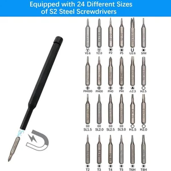 Magnetic Precision Screwdriver Set, Kit de eletrônicos, computador, PC, desmontagem do telefone, ferramenta de manutenção multifuncional, 63 em 1