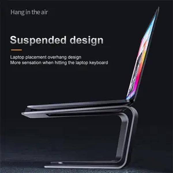 Suporte ergonômico ajustável portátil para 11-17 Polegada Laptop, suporte de refrigeração, liga de alumínio, acessórios do computador