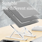 Suporte dobrável ajustável para laptop, Suporte portátil para notebook, Suporte ABS para Macbook Air Pro, Acessórios convenientes