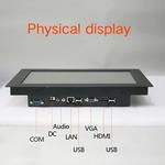 Industrial Tablet Panel PC, Computador Desktop, Toque resistivo, Core i3 Win XP 7 10 System, USB, SSD, Wi-Fi, Mini PC, 12 em, 10 em, 15 em