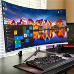 Gaming Desktop Computador com Placa Gráfica HD, Tudo em Um, PC Gamer, Monitor Branco, Core i7, CPU, i5, i3, NVIDIA GTX, 4G, 34"