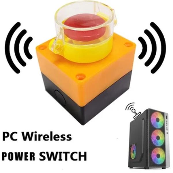 Interruptor liga/desliga para o botão de inicialização do computador desktop para PC Motherboard, Wireless, PC Gaming Room Decoração
