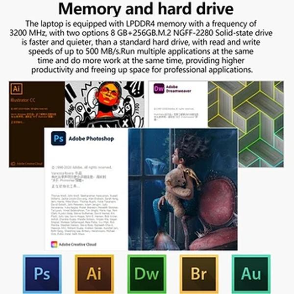 IKIA-Windows Pro desbloqueio de impressões digitais, 14.1-Polegada Trabalho e Estudo Laptop, Intel Celeron N4000, 1.1 GHz, LPDDR4, 8GB de RAM