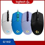 Logitech-g102 mouse gamer com fio, usb tipo a, 8000 dpi, para pc, mac, laptop, acessórios, original