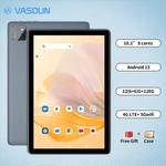 VASOUN Android 13 Tablet 10.1 ", 12GB(6 + 6 Expandir) RAM, 128GB ROM, Octa Core, Dual SIM 4G desbloqueado com 2.4G/5G WiFi GPS