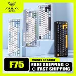 Aula-F75 Teclado Mecânico Personalizado, Tri-Mode, Bluetooth, Sem Fio, Junta, Hotswap, Acessório para Computador, Jogos Presentes