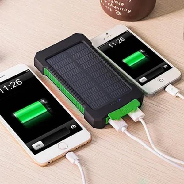 Banco de energia solar portátil com lanterna SOS, bateria externa, carregamento rápido, Powerbank à prova d'água para Xiaomi, 200000mAh