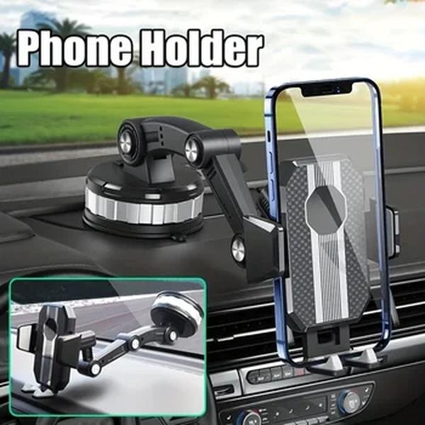 Suporte do telefone móvel à prova de choque para carro, 360 Graus Rotativo Celular Titular, Big In Suporte GPS, Acessórios para iPhone, Xiaomi, Samsung