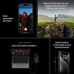 Apple-iPhone 15 Pro Max, A3108, APPLE, A17 Pro, Nano SIM, IP68, versão CN, novo e ativo, originais, produtos genuínos