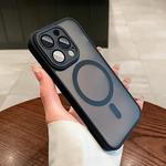 Capa de carregamento magnética sem fio para iPhone, Magsafe, armadura fosca, capa de proteção contra lente à prova de choque, 11, 12, 13, 14, 15 Pro Max Plus