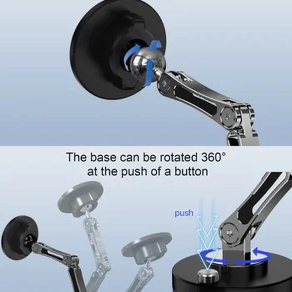 Dobrável Magnético Suporte Do Telefone Do Carro, Smartphone Mount, Suporte Móvel, Suporte Dashborad, Liga, Ímã, iPhone, Samsung, Xiaomi