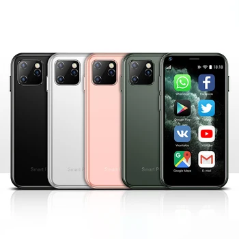 SOYES-XS11 Super Mini Smartphone Android, 1GB de RAM, 8GB ROM, 2.5 ''Quad Core, Google Play Store, Rede 3G, Celular