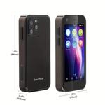 SOYES-XS12 Pro Mini Smartphone, 4G, 4GB de RAM, 64GB ROM, Android 10, Dual Sim, Octa Core, Câmera 13MP, WiFi, Bluetooth, FM, Hotspot, GPS