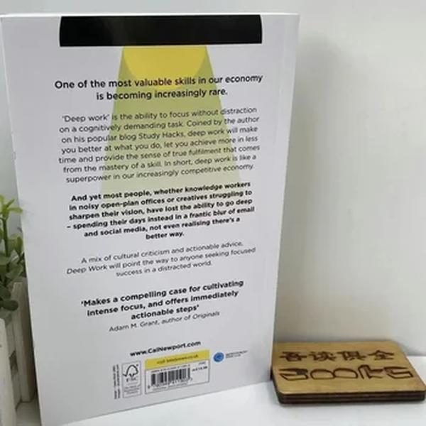 Livro de Auto-Ajuda de Trabalho Profundo, Regras para o Sucesso Focado em Um Mundo Diagrama por Cal, Inglaterra, Inglês Livros