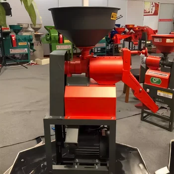 Pequena máquina de polir moinho de arroz Portátil Combinado Peeling de arroz eficiente Mini moinho de arroz com motor para uso doméstico