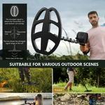 Detector de metais subterrâneo profissional, painel impermeável, exposição do LCD, elevada precisão, mineração, moeda, tesouro, caça