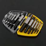 Danificado quebrado parafuso extrator, brocas, aço durável, fácil ferramenta removedor, funciona em madeira e parafusos de máquina, 5 pcs, 6pcs
