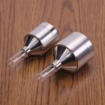 Grande diâmetro Metal moedor, moagem em pó, funil inferior com vidro, 46mm, tamanho pequeno, 43mm