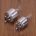 Grande diâmetro Metal moedor, moagem em pó, funil inferior com vidro, 46mm, tamanho pequeno, 43mm