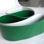 Transmissão industrial verde linha correia transportadora, correia do PVC, 1500x300x2mm