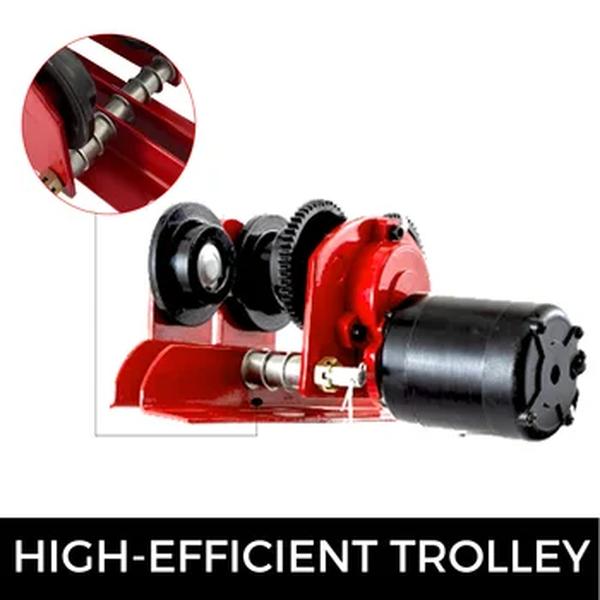 Guindaste bonde da grua da corda do fio de vevor 1000kg com controle remoto 2200lbs resistente do trole 220v para levantar e transportar