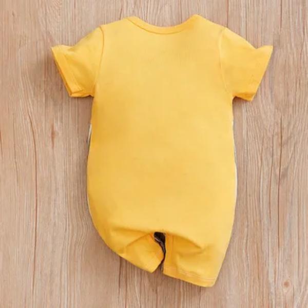 Macacão de algodão estampado em mouse para bebê recém-nascido, roupa de manga curta confortável e macia, menino e menina, bonito, 0-18, verão