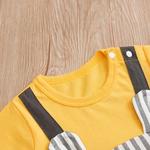 Macacão de algodão estampado em mouse para bebê recém-nascido, roupa de manga curta confortável e macia, menino e menina, bonito, 0-18, verão